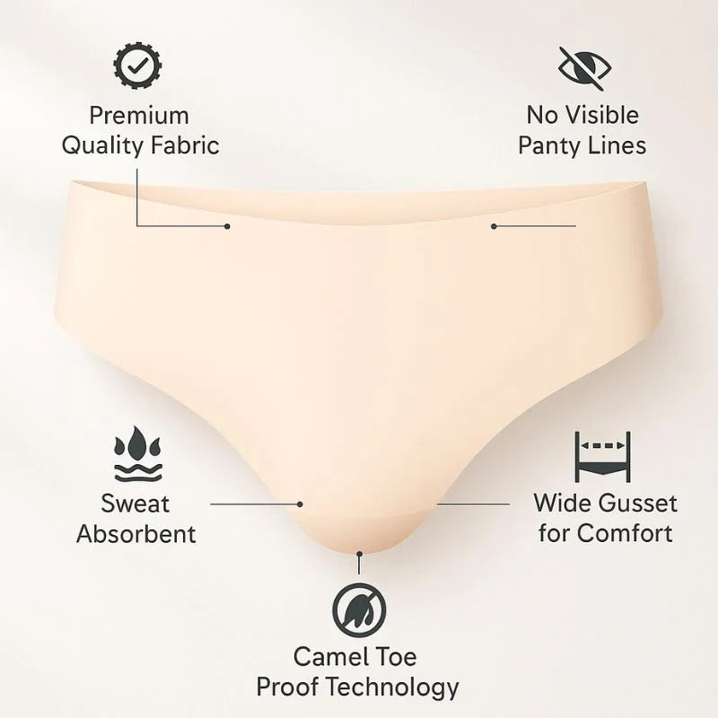 Buy one get two free Invisible Camel Toe Thong