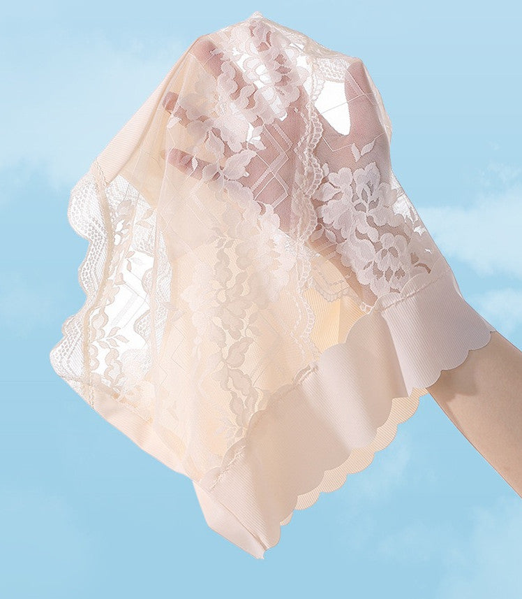 High waist lace panties（Buy 1 get 1 free)