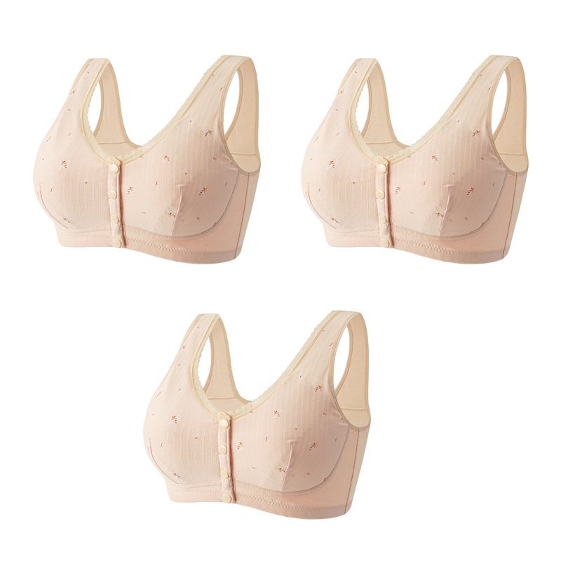 Design for Senior Front Closure Cotton Bra