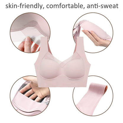Plus Size Seamless Push Up Wireless Bras
