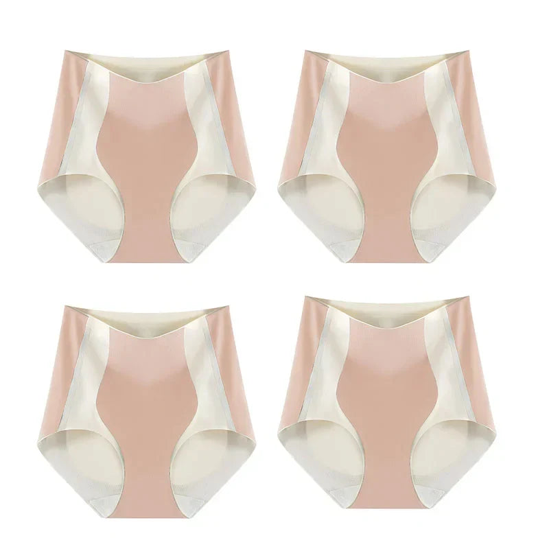 COLOR BLOCK TRACELESS HIP LIFTING SHAPING PANTIES