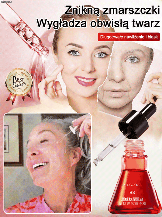 Anti-wrinkle serum with recombinant collagen
