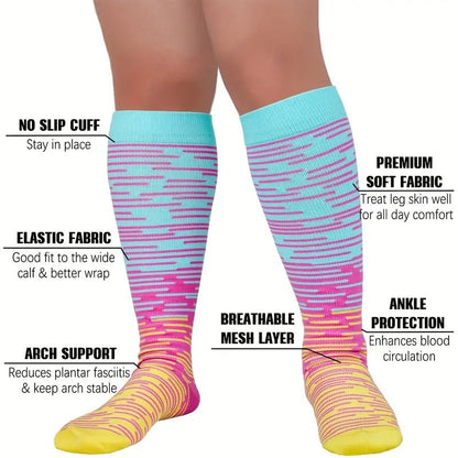2023 Plus Size Sports Compression Socks
