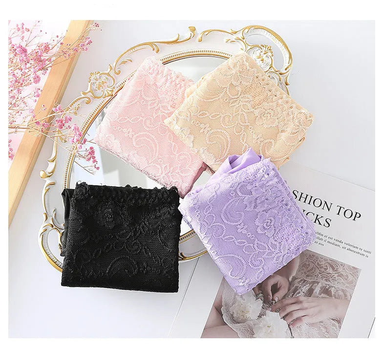 🤩Buy 1 get 3 free🤩- Plus size women's high waist lace panties