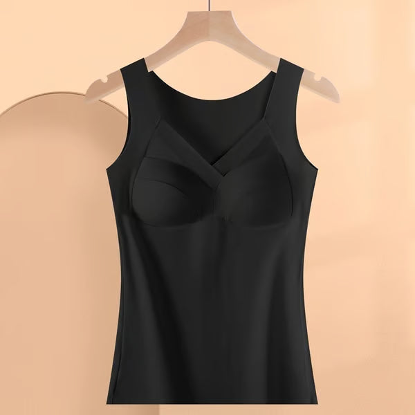 💓Thermal underwear with builat in chest pad