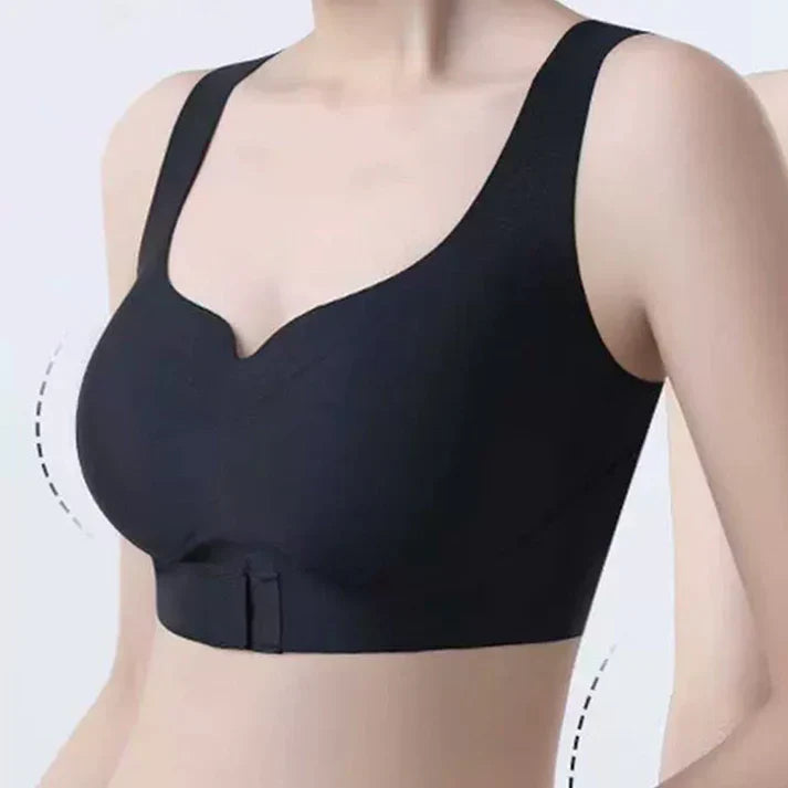 🔥Time-limited special offer💕Women's Front Closure Seamless Back Support Posture Bra🎁