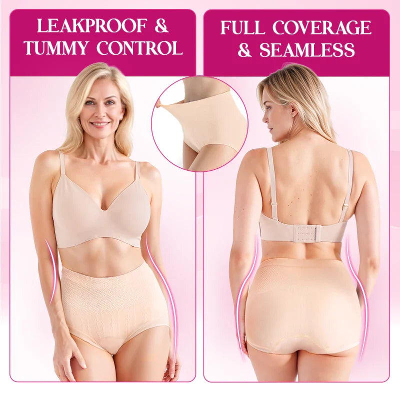 Leakproof High-Waist Tummy-Control Butt-Lifting Panties