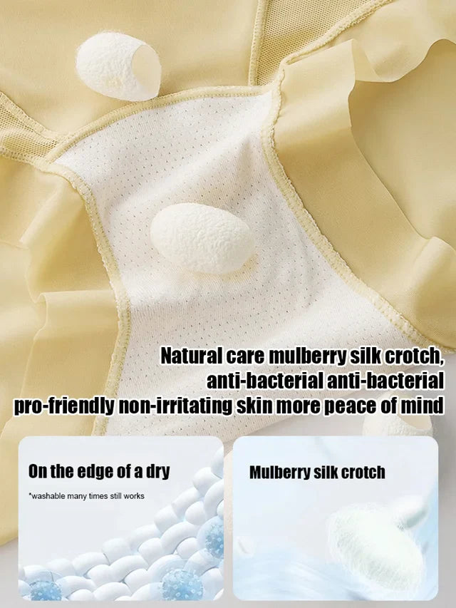 🔥Buy 1 get 1 free🔥[Pear-Shaped Body Savior] Ice Silk High-Waisted Shaping Panties