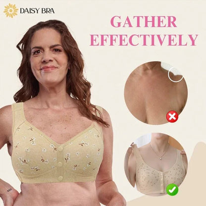COMFORTABLE  CONVENIENT FRONT BUTTON BRA