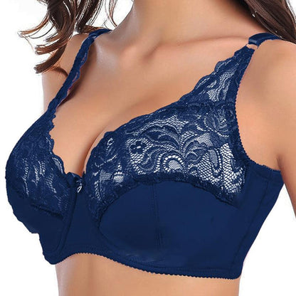 2022 Womens plus size sexy hollow lace bra