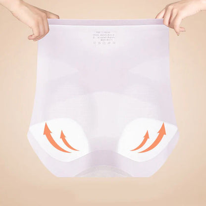 WOMENS HIGH-WAIST BREATHABLE ULTRA-THIN PANTIES WITH TUMMY-CONTROL & HIP-LIFTING