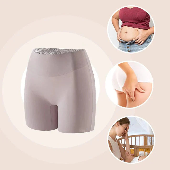 【⏰BUY 1 GET 1 FREE】High-waisted ice silk abdominal control and hip lifting underwear
