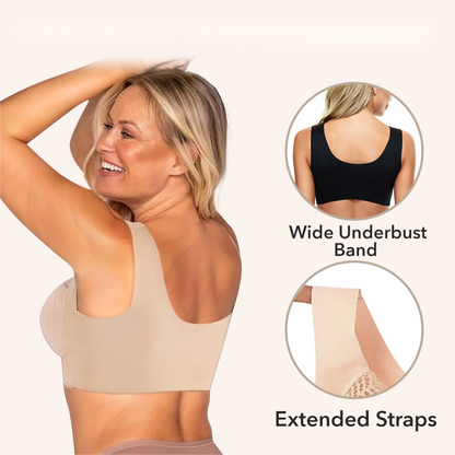 EXTRA LIFT ULTIMATE LIFT STRETCH FULL FIGURE SEAMLESS LACE CUT OUT BRA