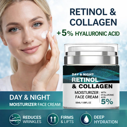 🌿 Anti-Aging Retinol Cream ✨ Restore Younger-Looking Skin Naturally💙 Firm, Smooth & Hydrate Your Skin-&F