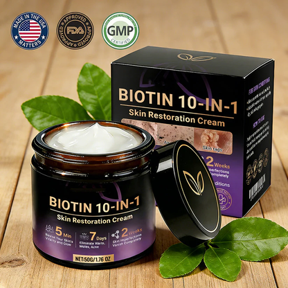 🎁✨Made and Shipped from USA ✨Biotin 10-in-1 Skin Restoration Cream 🍀