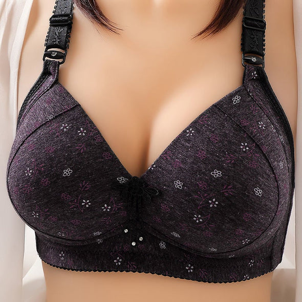 2024 Large size thin underwear anti-sagging bra
