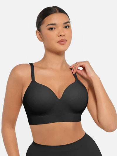 Feelingirl Wireless Push-Up Seamless Comfort Full Coverage Bra Bundle