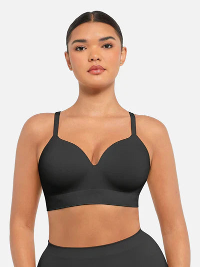 Feelingirl Wireless Push-Up Seamless Comfort Full Coverage Bra Bundle