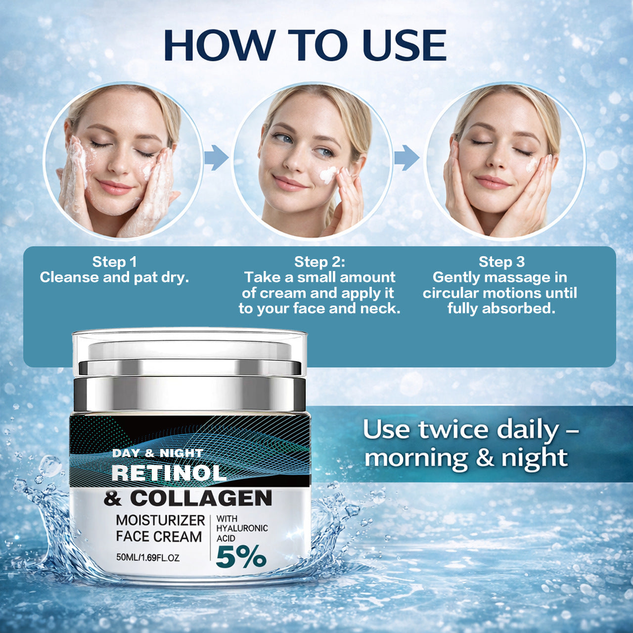 🌿 Anti-Aging Retinol Cream ✨ Restore Younger-Looking Skin Naturally💙 Firm, Smooth & Hydrate Your Skin-&F
